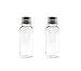 6PCS 10ml/15ml/20ml/30ml Empty Clear Travel Portable Refillable Plastic Essential Oils Powders Creams Small Bottle Jar Container with Aluminum Silver Lid (30ml/ 1oz)