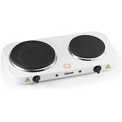 Plaque chauffante double Tristar KP-6245 - 2 500 W - Blanc