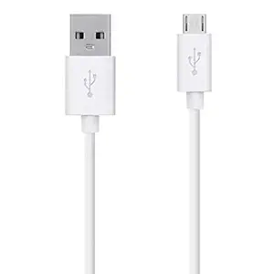 RunSale USB Cable for Samsung Galaxy J8 | Galaxy A7 | Galaxy E7 Micro USB Data Cable | Quick Fast Charging Cable | Charger Cable | High Speed Transfer Android V8 Cable (2.4 Amp, 1 M, White)