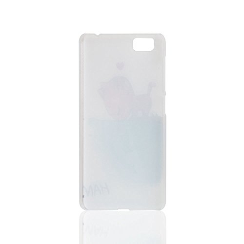 Guran   Pl  stico Hard Funda Cascara para UleFone Future Smartphone Bumper PC Case Cover-Gato en amor con pescado