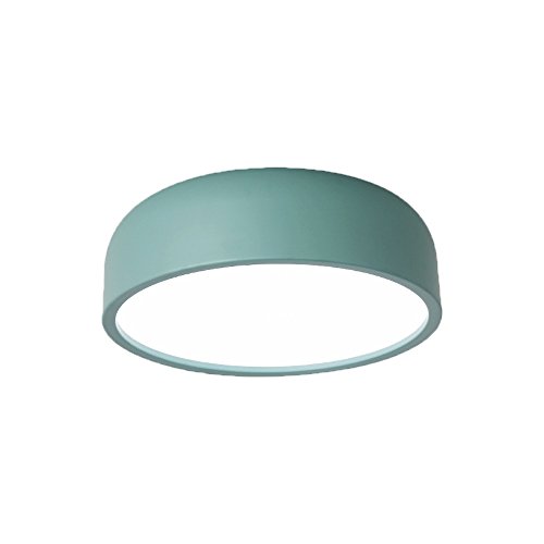 Preisvergleich Produktbild Wanson Moderne Deckenlampe Schlafzimmer Wohnzimmer Decke Licht LED Aluminiumlegierung Deckenleuchte Ultra Dünne Runde Deckenleuchte 35Cm Grün