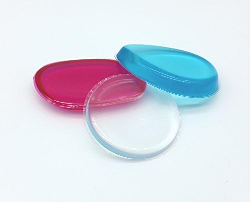Silicone make-up blender face sponge set - for smooth flawless application of liquid primer foundation cream contour or…