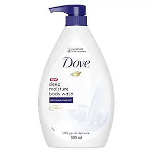 Dove Deeply Nourishing Body Wash, With Exfoliating Beads For Softer, Smoother Skin, 800 ml