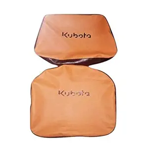 AS KUBOTA Tractor Seat Cover Pu Leather Heavy Material Quality Best Orange and Black