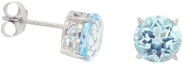 Adara 9 ct White Gold 7 mm Brilliant Cut Sbt Patterned Studs