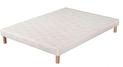 HEVEA SELECTION SOMMIER TAPISSIER VOLIGE 120 X 190 + 4 PIEDS