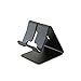Produktbild Threew Handy Stand Aluminium Desktop Handy Stand Tablet Dock Cradle Halter mit Anti-Rutsch-Basis und Bequeme Ladeport Zubehör Schreibtisch Geeignet für Mobiltelefone und Tablets (Color : Black)