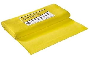 Alanos Profesional - Rollo de Bayeta Amarilla Multiusos de Calidad Extra de 6 Mt x 40 Cm. Limpieza Fácil en Cocinas, Hogar, Ventanas y Baños. Cómodo Formato de Rollo para Cortar. Amarillo