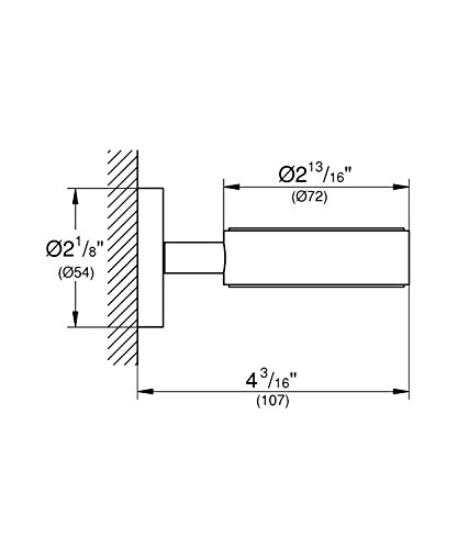 GROHE Essentials Halter für Becher, Seifenspender oder Seifenschale 40369000 - 2