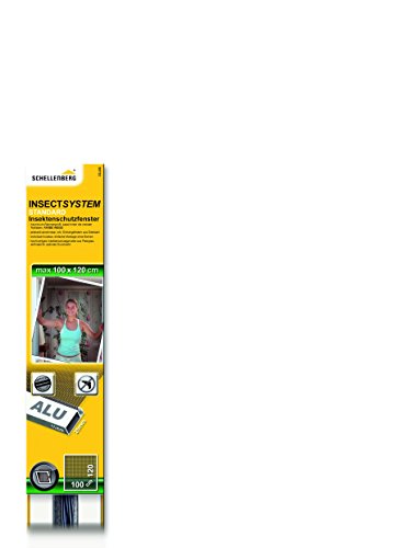 Schellenberg 50732 Insektenschutz-Fenster STANDARD, weiß, 100 x 120 cm - 2