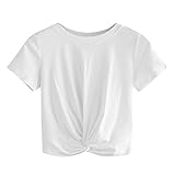 【Weiches Material】Weich und dehnbare dünne Gewebe für bequemen Sitz, geeignet für den Sommer; A-Linie Ärmel und Oberteil. Sogar ein kleiner Bauch wird gut bedeckt