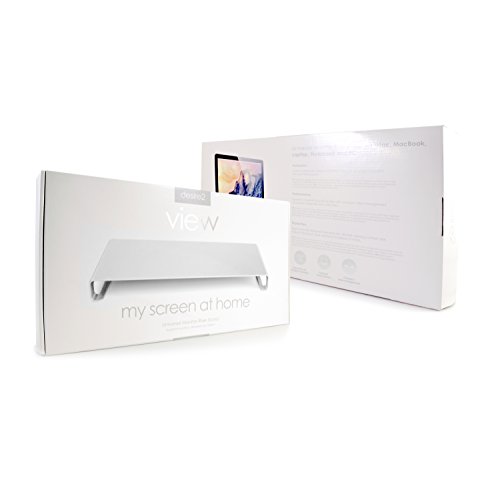 Desire2 Visualizza Schermata A Casa Universale Alluminio Riser Stand For iMac, Macbook, laptop, notebook e PC – argento - 7