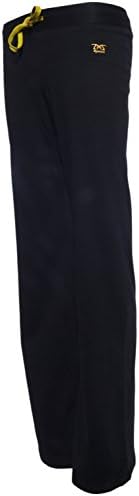 Women fitness trousers Djaneo Brasilia. Sport pants in cotton black and yellow size L