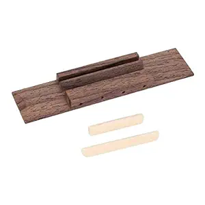 CALANDIS Rosewood Ukulele Bridge Set Bone and Nut Saddle Point for Ukulele Accessory