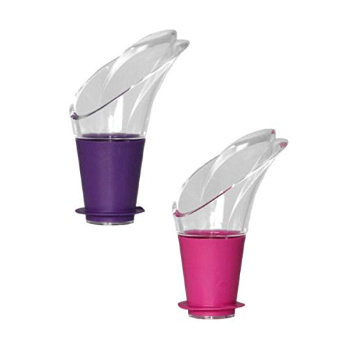 Vacu Vin - 18541612 Weinausgießer pink/ lila 2er Set