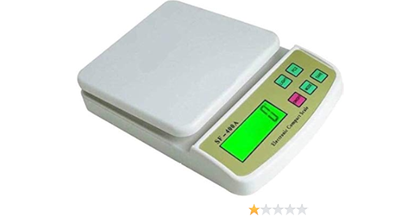 Buy Zeom Electronic Digital Kitchen Weight Machine Capacity 10kg For Weighing Vegetables Newspaper And Other Household Things Sf400a Weighing Scale White Online At Low Prices In India Amazon In