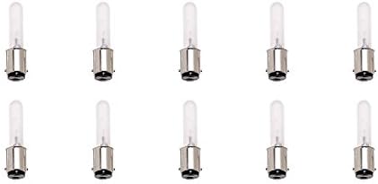 BA15D JD Type Mini Bayonet Base AC 240V Halogen Light Pendant Bulb Lamp Direct Replacement for BA15D Fittings of Home, Kitchen & Photography Equipment, Warm White in Frosted Lense, 75W (Pack of 10)