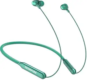 Techfire Enco M-31 Wireless Bluetooth In Ear Neckband Headset with Mic (Green)