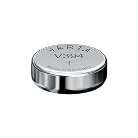 VARTA Piles Bouton V394/SR45 oxyde d&rsquo;argent, lot de 1, Silver Coin, 1,55V, pour petits appareils électroniques – montres, clés de voiture, télécommandes, balances