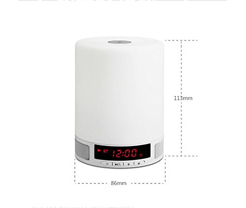 Preisvergleich Produktbild Drahtlose Bluetooth Lautsprecher- Schreibtisch-Lampen Dimmable RGB-Nachtlicht, TF-Karte, Speakerphone