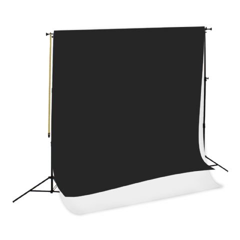 Falcon Eyes - Falcon Eyes système de fond SPK-2 avec 2 Rouleaux Noir/Blanc 1.35x11 m