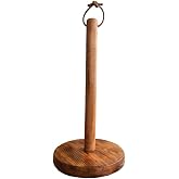 Bakasana El Yapımı Masif Ahşap Kağıt Havluluk, Kahverengi, 28 x 14 cm