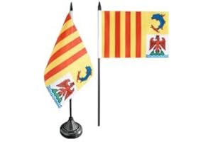 Digni® Drapeau de Table France Provence Alpes Côte d'Azur, Mini Drapeau - 10 x 15 cm