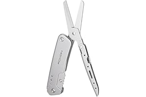 ROXON Forbici Coltello 2 in 1 Tascabile Pieghevole Porta-Attrezzi Multiuso con Clip per Cintura. Nuovo Sviluppato e Brevettato
