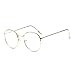 Produktbild OUTEYE Dekobrille Fein Metallrahmen Nerdbrille Dekogläser Klassisches Rund Rahmen Glasses