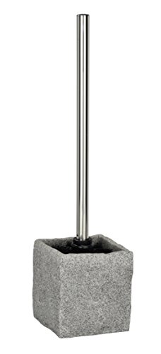 Wenko 20440100 WC-Garnitur Granit - Polyresin, 10 x 39 x 10 cm, granit