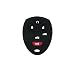 Produktbild fassport Silikon Cover Haut Jacke Fit für Buick Cadillac Chevrolet GMC Saturn 6 Tasten Fernbedienung Schlüssel cv4608