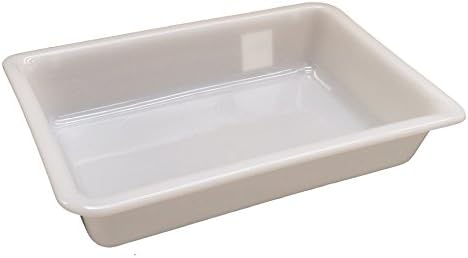 3 Litre (L 340 x W 230 x H 70mm) - White Shallow Nesting Food Grade Storage Tray Commercial Display Box (6)