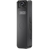 XO Giyilebilir Mini Aksiyon Kamerası 1080P HD | Klipsli Yaka ve V&uuml;cut Kamerası, Gece G&ouml;r&uuml;şl&uuml; Sesli Videolu Vlog Kamerası, Doğ