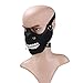 Produktbild FUBULECY Reißverschluss Gothic Steampunk Maske Biker Männer Motorrad Half Face Anti Staub Cosplay Airsoft Wind Coole Punk Maskerade Maske (Color : Black)