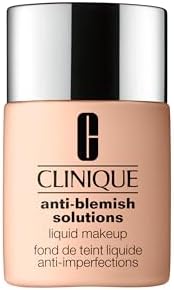 Clinique Anti-Blemish Solutions Liquid Foundation Makeup fondotinta anti-imperfezioni con acido salicilico, per pelli da miste a grasse | copertura media, finish matte naturale, 30 ml