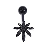 zungenpiercing stab verschluckt Material: Edelstahl Domybest 1pc Mode Zunge Piercing Ringe Ohrstecker Edelstahl Blatt Körperschmuck