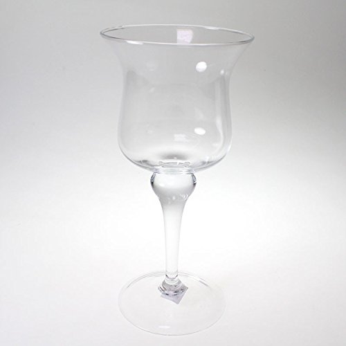 Pokal Windlicht Leuchter Katie D 17,5cm H 39cm Glas
