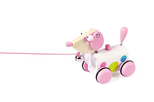 Scratch Dog Ella Pull Along (Small, Pink)