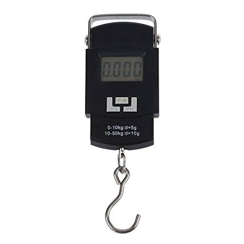 SODIAL(R) 50kg 10g Haengewaage Kofferwaage Gepaeckwaage Federwaage Digital Waage 50kg/110lb