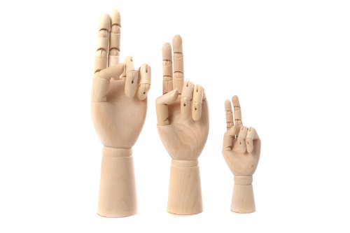 Artistica: Modellhand aus Holz 23.5cm – AMH-23.5cm DE - 4