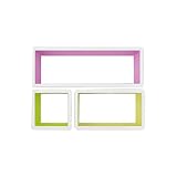 ★ Repisas flotantes de cubo] Con 1 repisa de cubo y 2 repisas rectangulares, estas fascinantes y modernas repisas "flotantes" son lo suficientemente fuertes, potentes y se ven geniales en el proceso