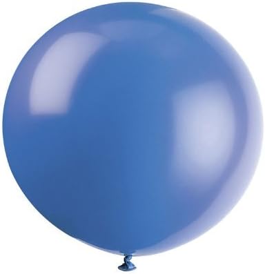6 Giant Evening Blue 36" Latex Party Balloons