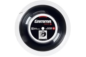 Gamma GZMOR Moto Corde de tennis Noir 17 (1,24 mm) 200 m