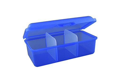 Buchsteiner Klickbox „medium“ mit Inneneinteilung (2 Trennstege) (blau) - 2