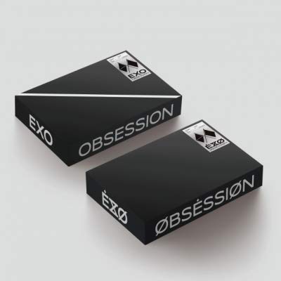 EXO 6th Album Obsession Pre Order [ X-E X O Ver. ] - CD, Photobook, Folded Poster with Extra Decorative Sticker Set, Clear Photocard