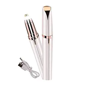 CARECROFT USB Rechargeable Electric Hair Eyebrows Threading Trimmer Machine for Women/ Girls