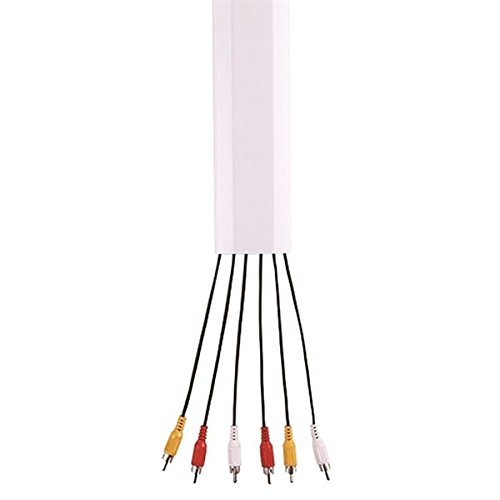 Preisvergleich Produktbild 25 cm Kabelkanal Kabelführung Kabelabdeckung Kabelschacht Kabelleiste WEISS