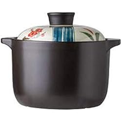 Casserole haute température Casserole en céramique Multifonctionnel,Poêle à gaz en céramique résistant à hautes températures de pot de soupe de casserole en céramique de casserole applicable-