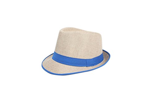Preisvergleich Produktbild DESIGN FREUNDE Sonnenhut Sonnenschutz Hut Strandhut Strandkleidung Beachkleidung BeachwearBeachwear - Sonnenhut Blau