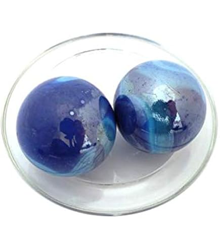 MesBilles - 2 Mammouths Billes Perroquet En Verre 50 Mm - Billes Colorées XXL Pour Enfants